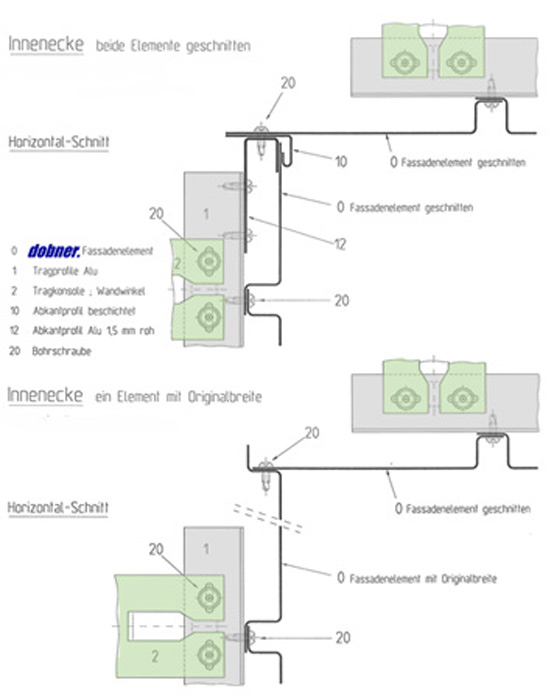 Dobner Metalldecken – abgehängte Decken aus Metall und vorgehängte
