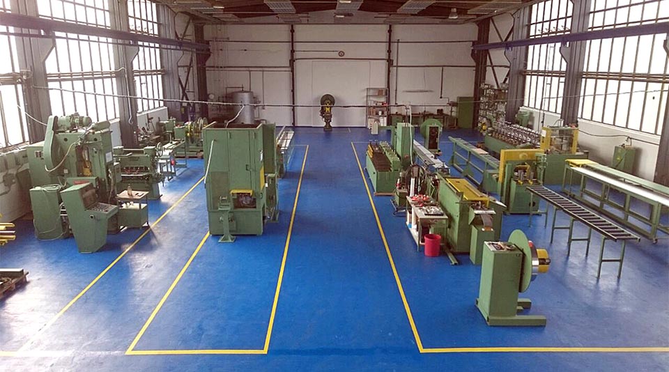 Blick in eine der Dobner Werkshallen